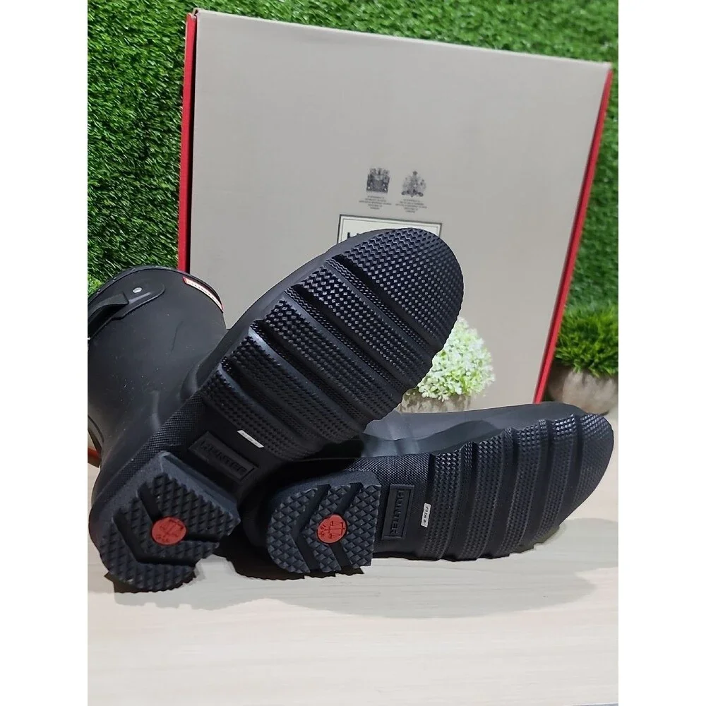 Hunter Original Insulated Short Black Rain Boots - US Men's 12 NEW